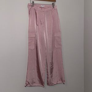Superdown Satin Cargo Pants